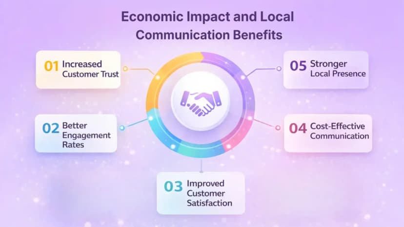 Benefícios da comunicação local