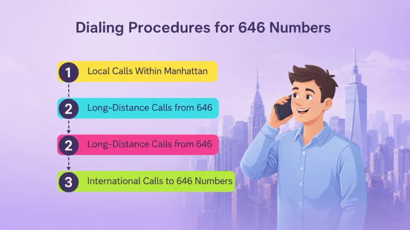 إجراءات الاتصال بأرقام 646