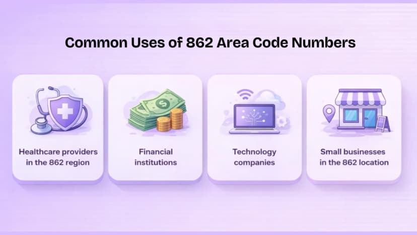 862 नंबरों का उपयोग
