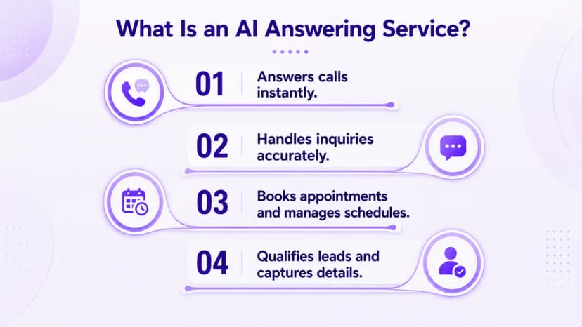 What an AI answering service is
