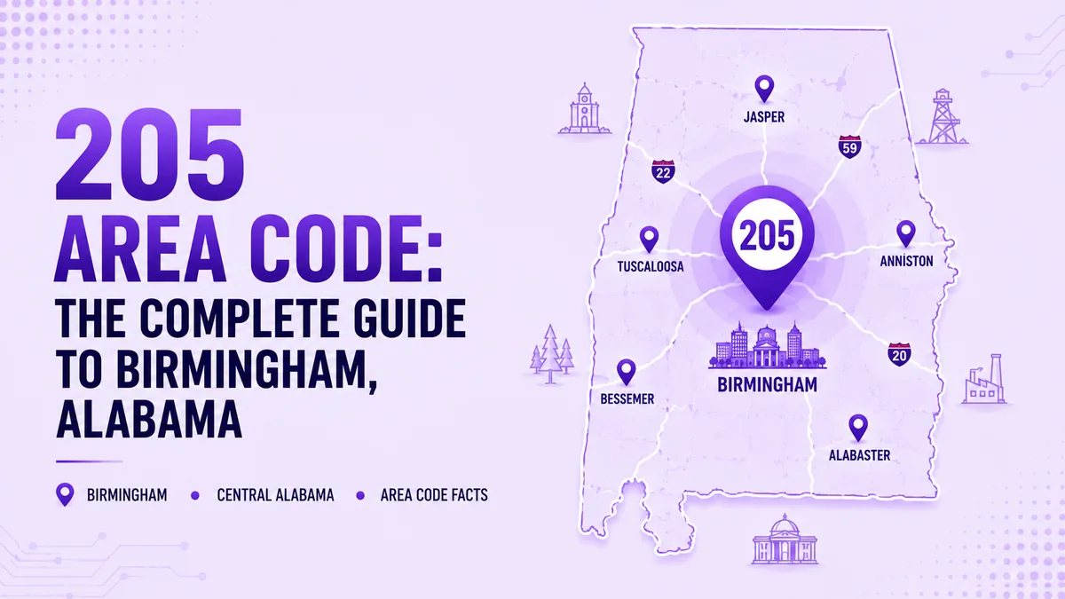 205 Vorwahl: Birmingham, Alabama Calling Guide