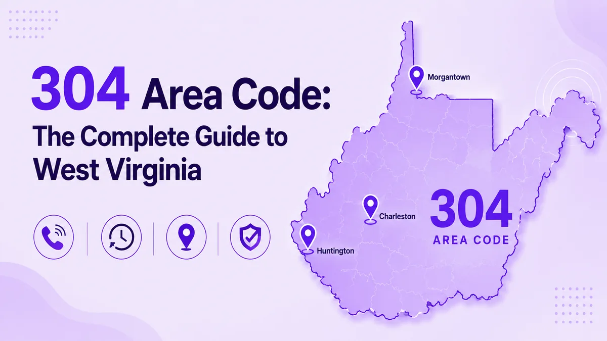 304-Vorwahl in ganz West Virginia