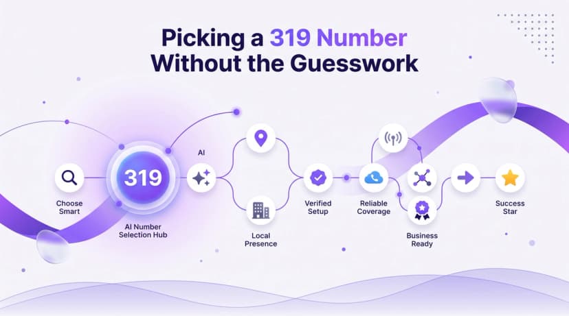 Stappen voor het kiezen van een 319-netnummer zonder giswerk
