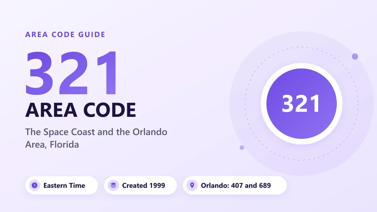 321 Telefon Kodu: Orlando ve Space Coast, Florida
