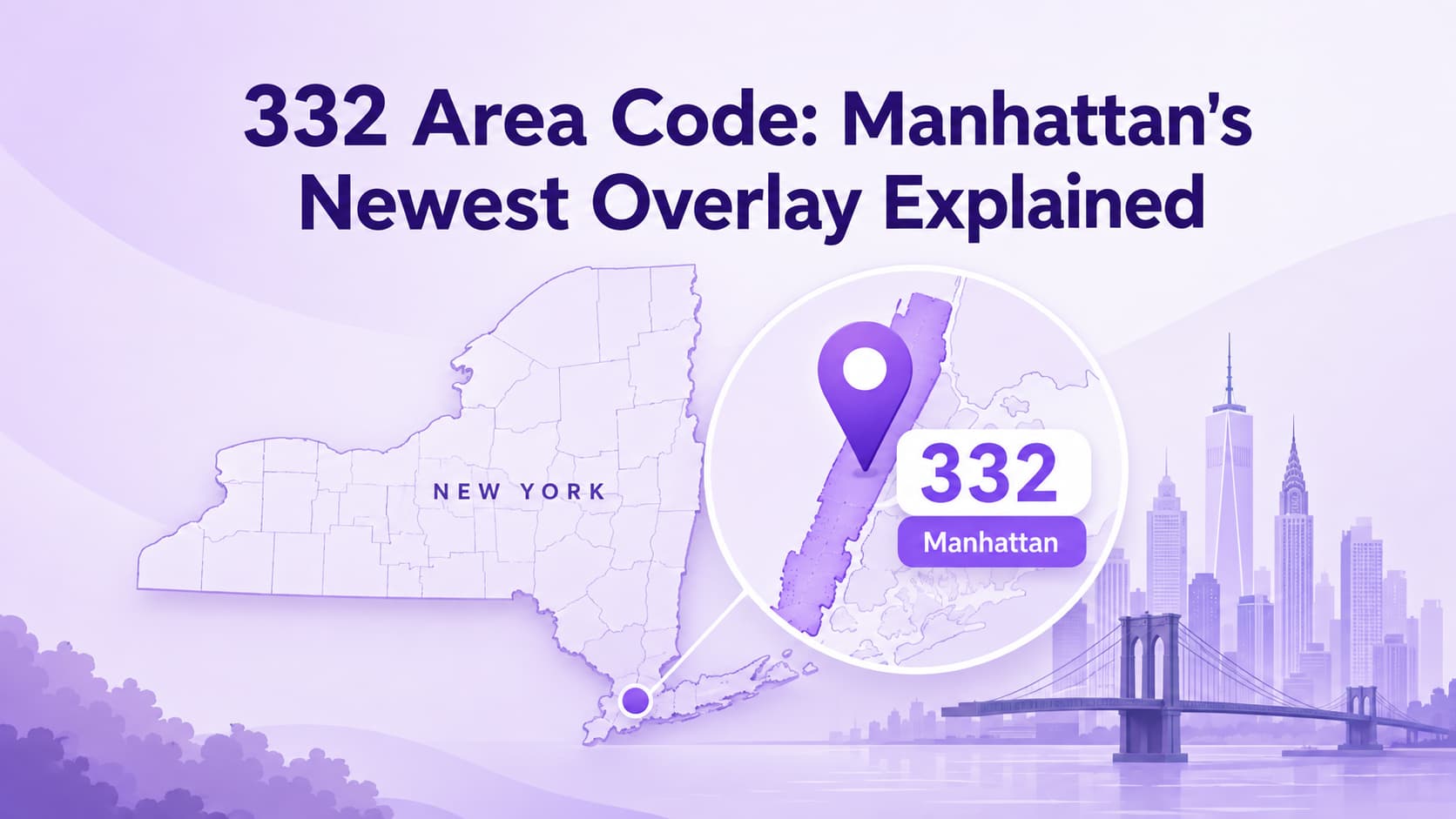 332 Retningsnummer: Manhattans nyeste overlegg forklart