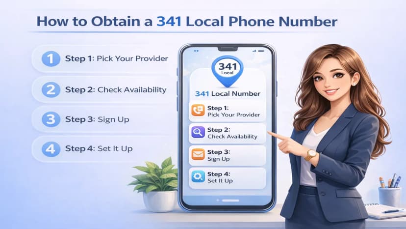 Hoe u een lokaal 341-telefoonnummer kunt verkrijgen