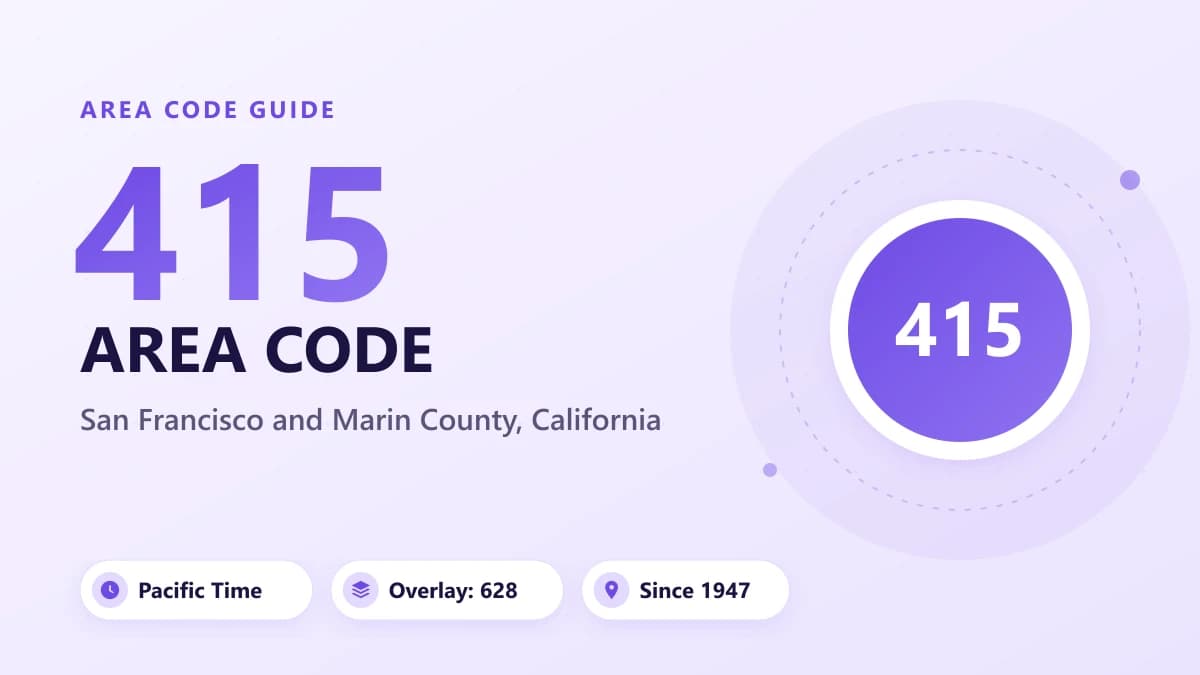 415 Alan Kodu: San Francisco Konumu ve Saat Dilimi