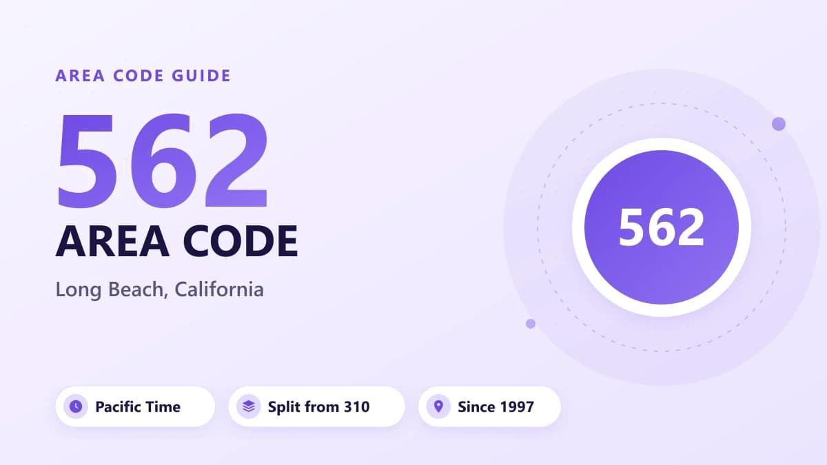 562 Alan Kodu: Long Beach, Kaliforniya Konumu ve Saat Dilimi