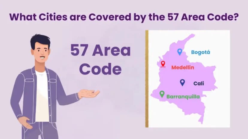 Quais cidades são cobertas pelo código de área 57?