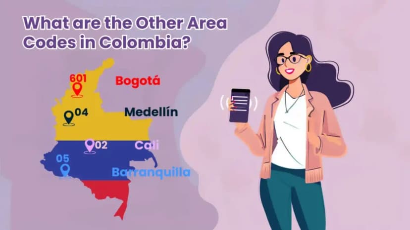 Outros códigos de área na Colômbia