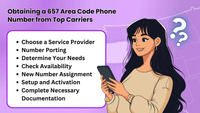 Como obter um número de telefone com código de área 657 desses principais provedores