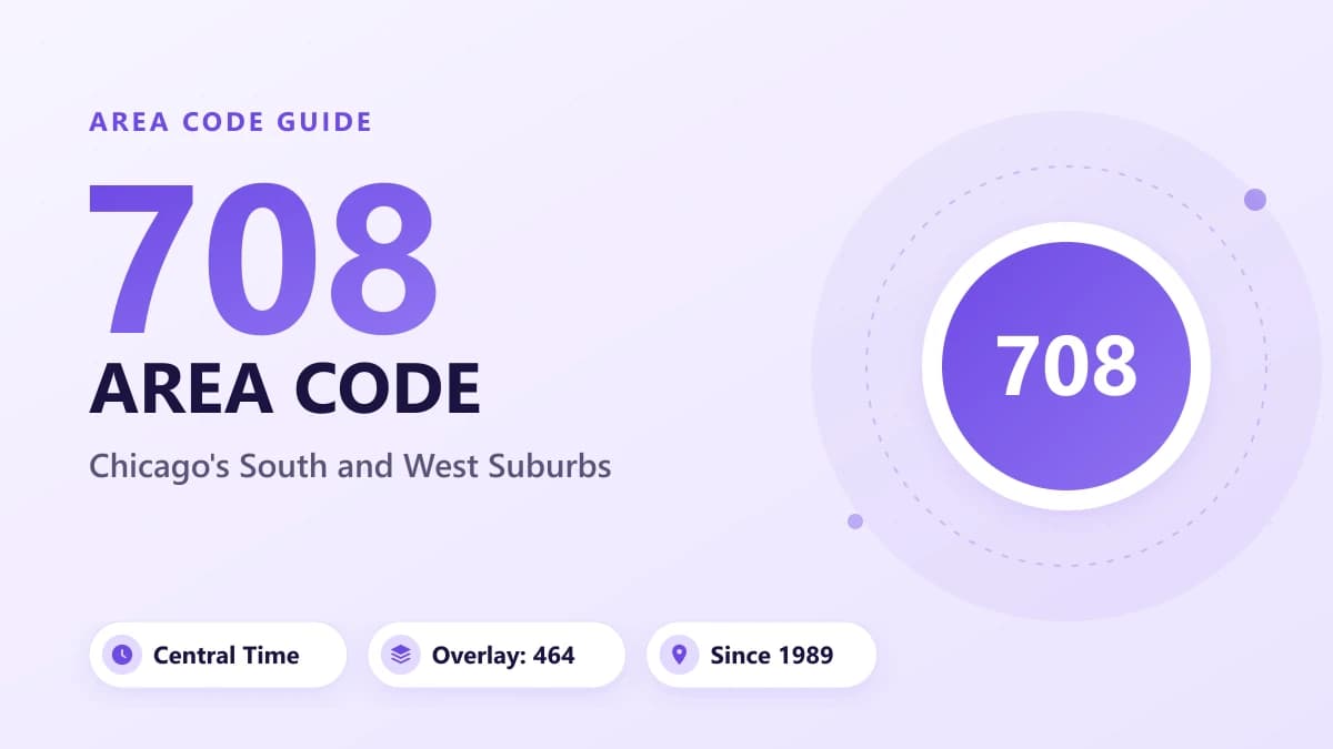 708 Alan Kodu: Chicago'nun Güney ve Batı Banliyöleri Konumu ve Saat Dilimi
