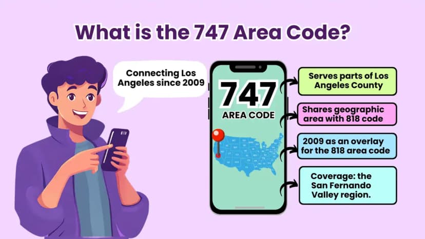747 एरिया कोड क्या है?