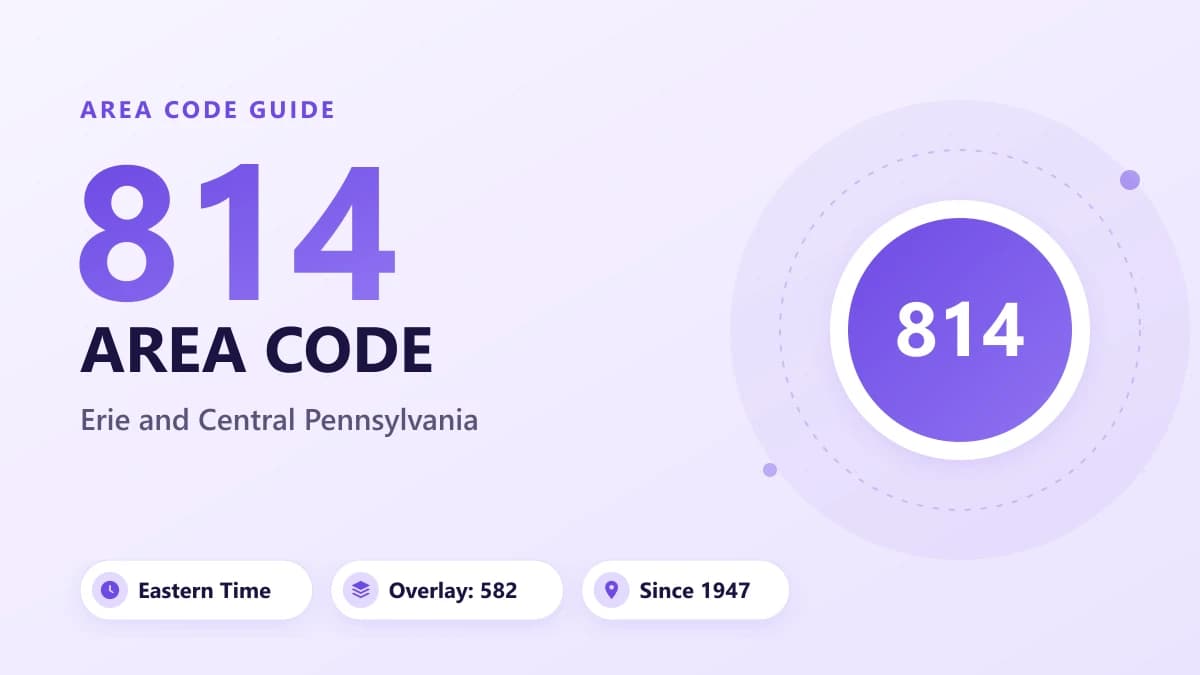 814 Alan Kodu: Erie ve Central Pennsylvania Konum ve Saat Dilimi