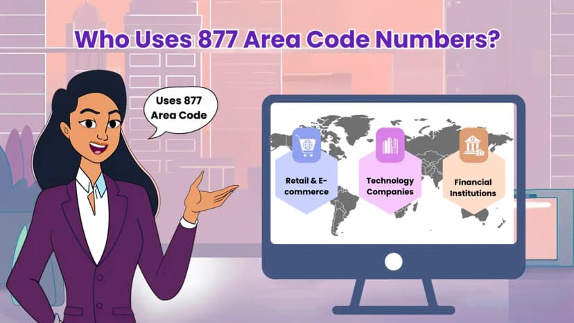 من يستخدم أرقام رمز المنطقة 877؟