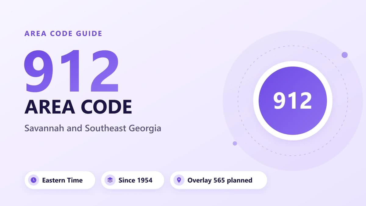 912 Alan Kodu: Savannah ve Güneydoğu Georgia Konumu ve Saat Dilimi