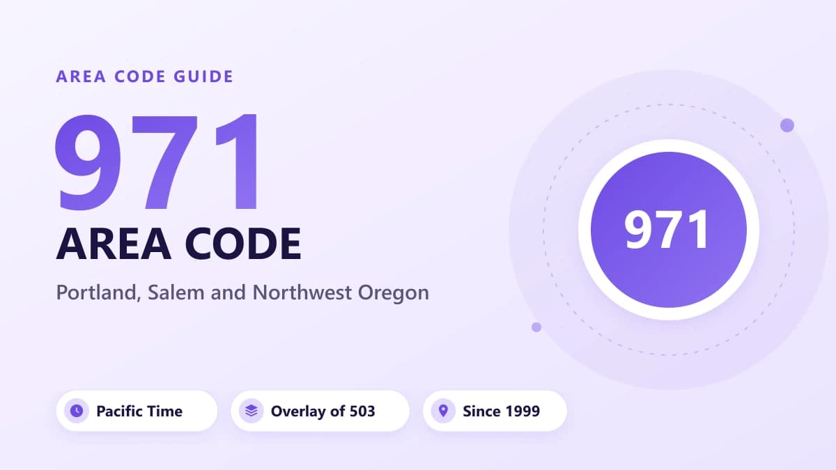 971 Alan Kodu: Portland, Oregon Konumu ve Saat Dilimi