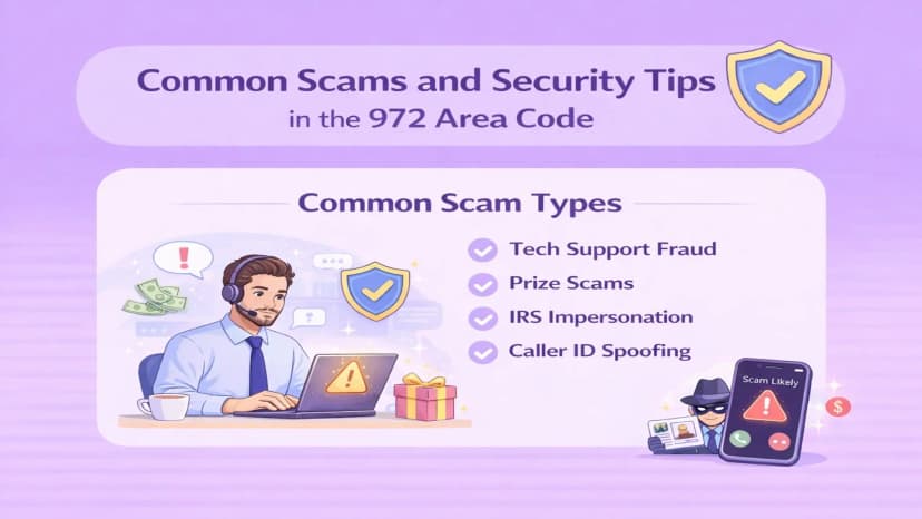 عمليات الاحتيال الاحتيالية ونصائح أمنية لرمز المنطقة 972
