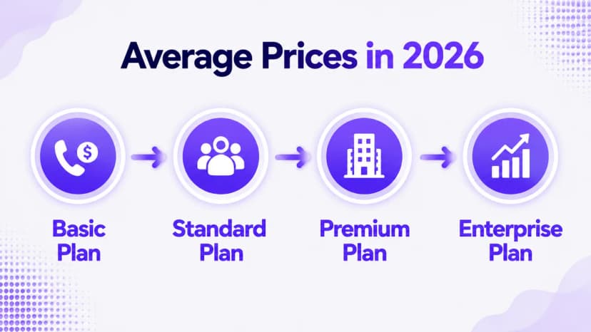 Average business phone system prices by plan in 2026