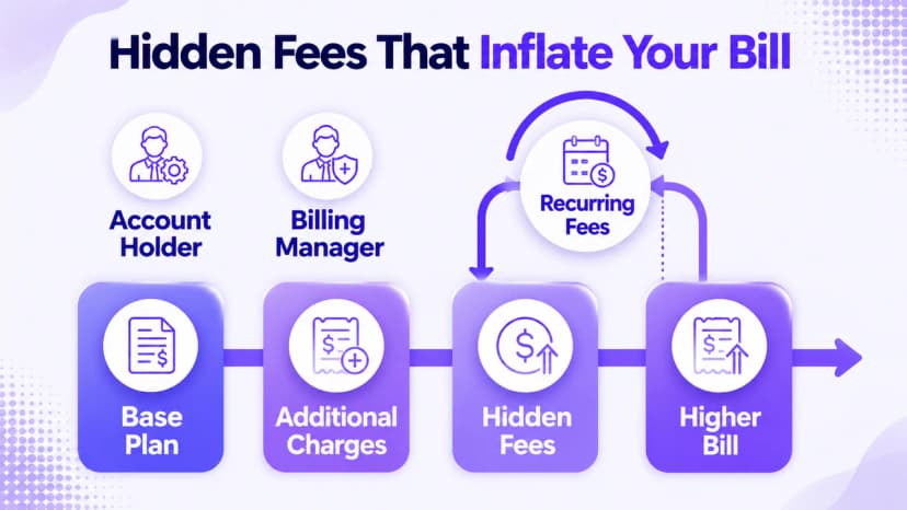 Hidden fees that inflate a business phone system bill