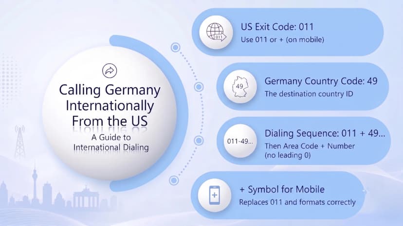 Chiamare la Germania dagli Stati Uniti