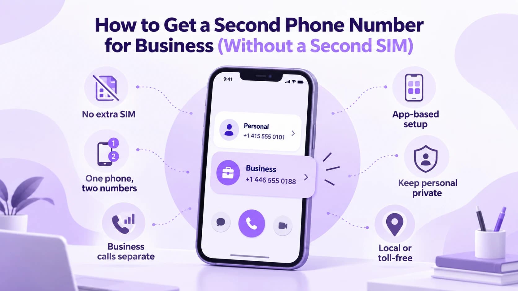 So erhalten Sie eine zweite Telefonnummer für Ihr Unternehmen (ohne zweite SIM-Karte)
