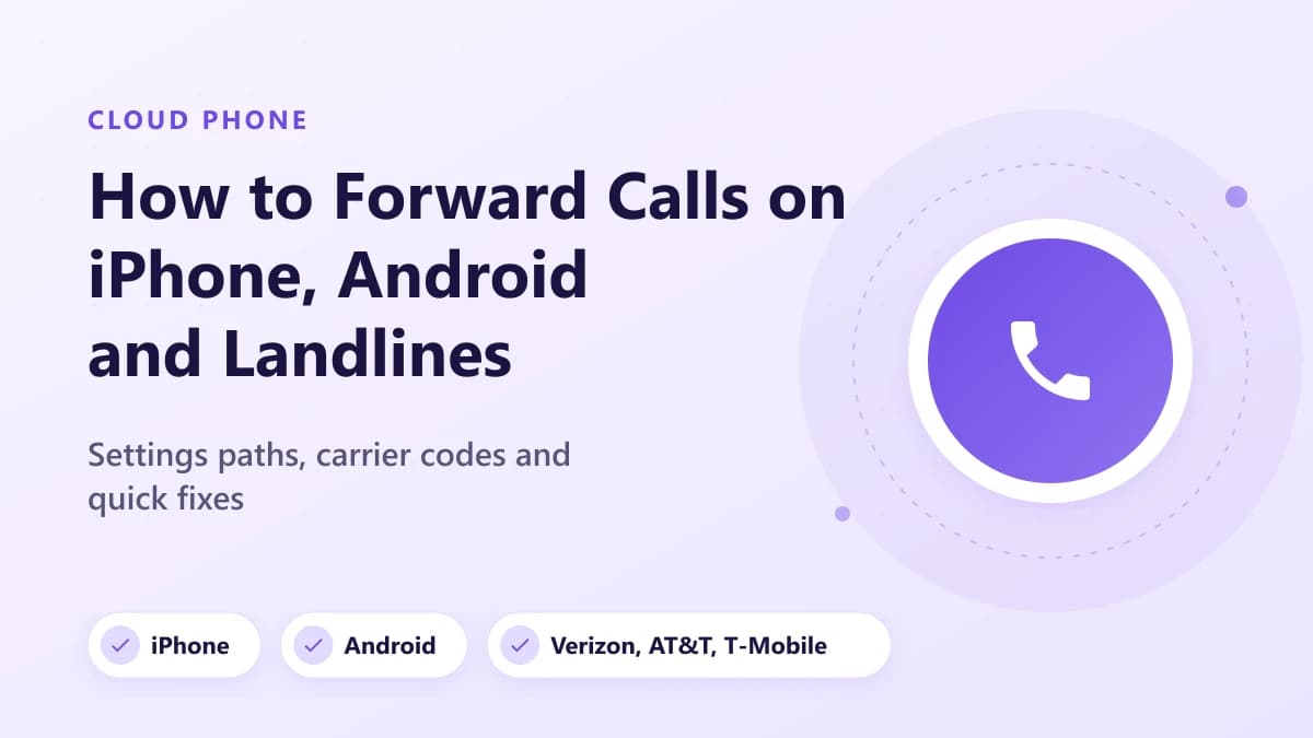 How to Forward Calls on iPhone, Android and Landlines