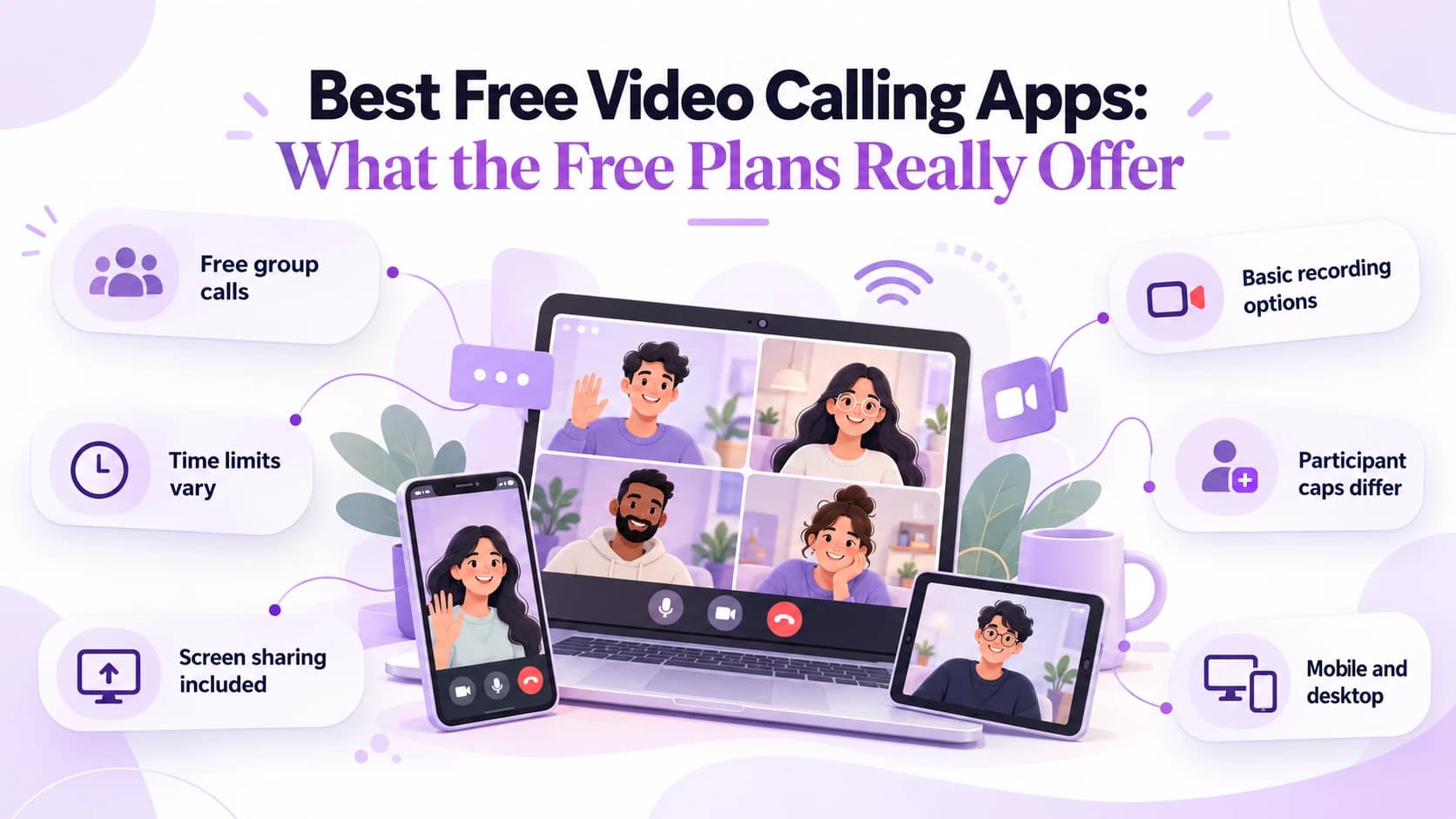 Beste gratis apper for videosamtaler: Hva gratisplanene virkelig tilbyr
