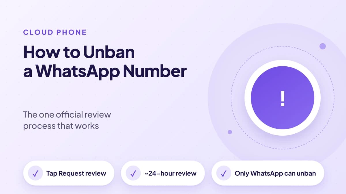 How to Unban a WhatsApp Number: The Official Review Process