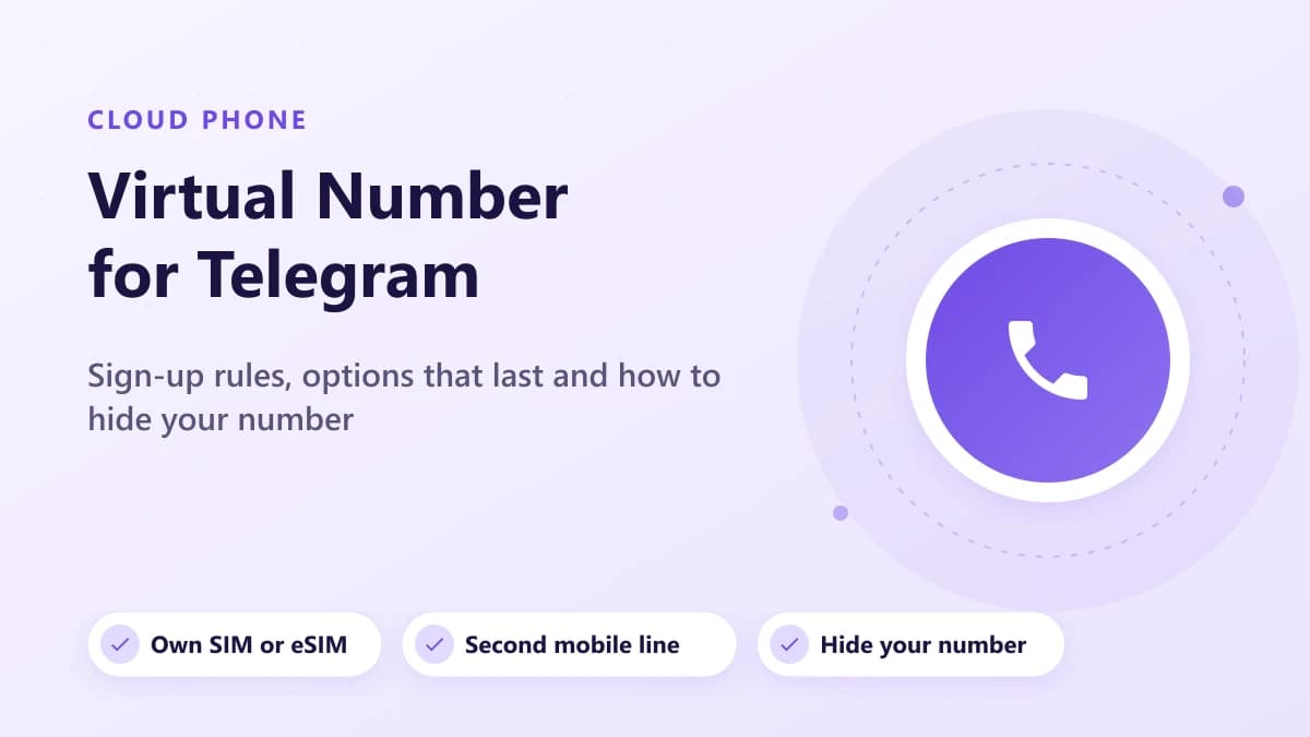Telegram için Sanal Numara: Gerçekten İşe Yarayan Seçenekler