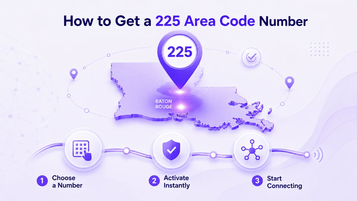 Comment obtenir un numéro d'indicatif régional 225 - Configuration du numéro de téléphone local de Baton Rouge et du sud de la Louisiane