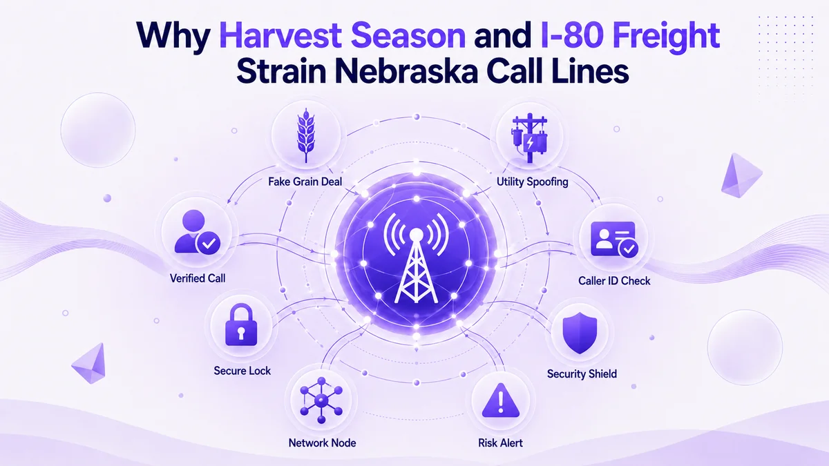 Waarom het oogstseizoen en de I-80-vracht de telefoonlijnen van Nebraska belasten - geverifieerde nummerherkenning en beveiliging