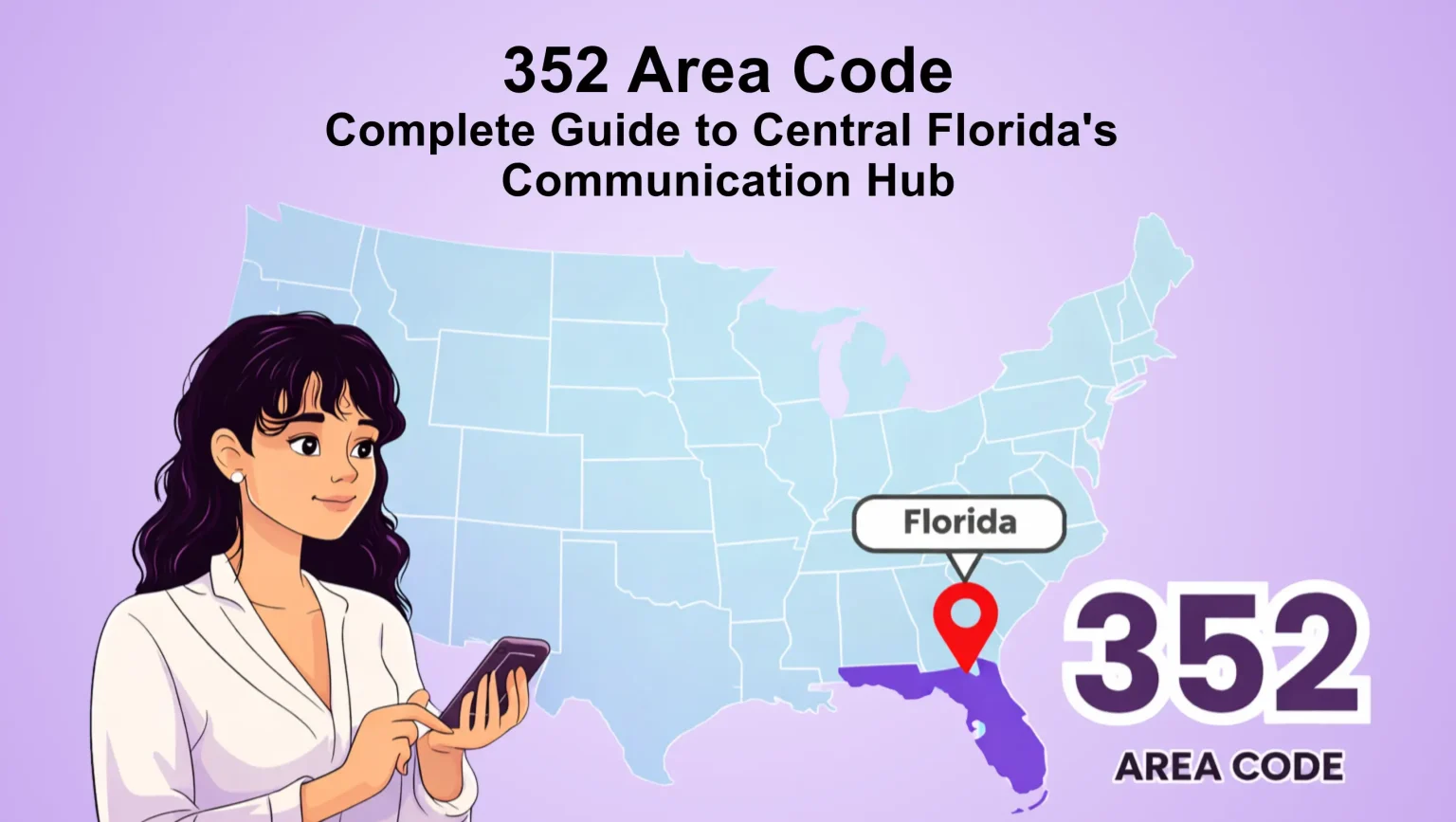 Indicatif régional 352 : centre de communication du centre de la Floride