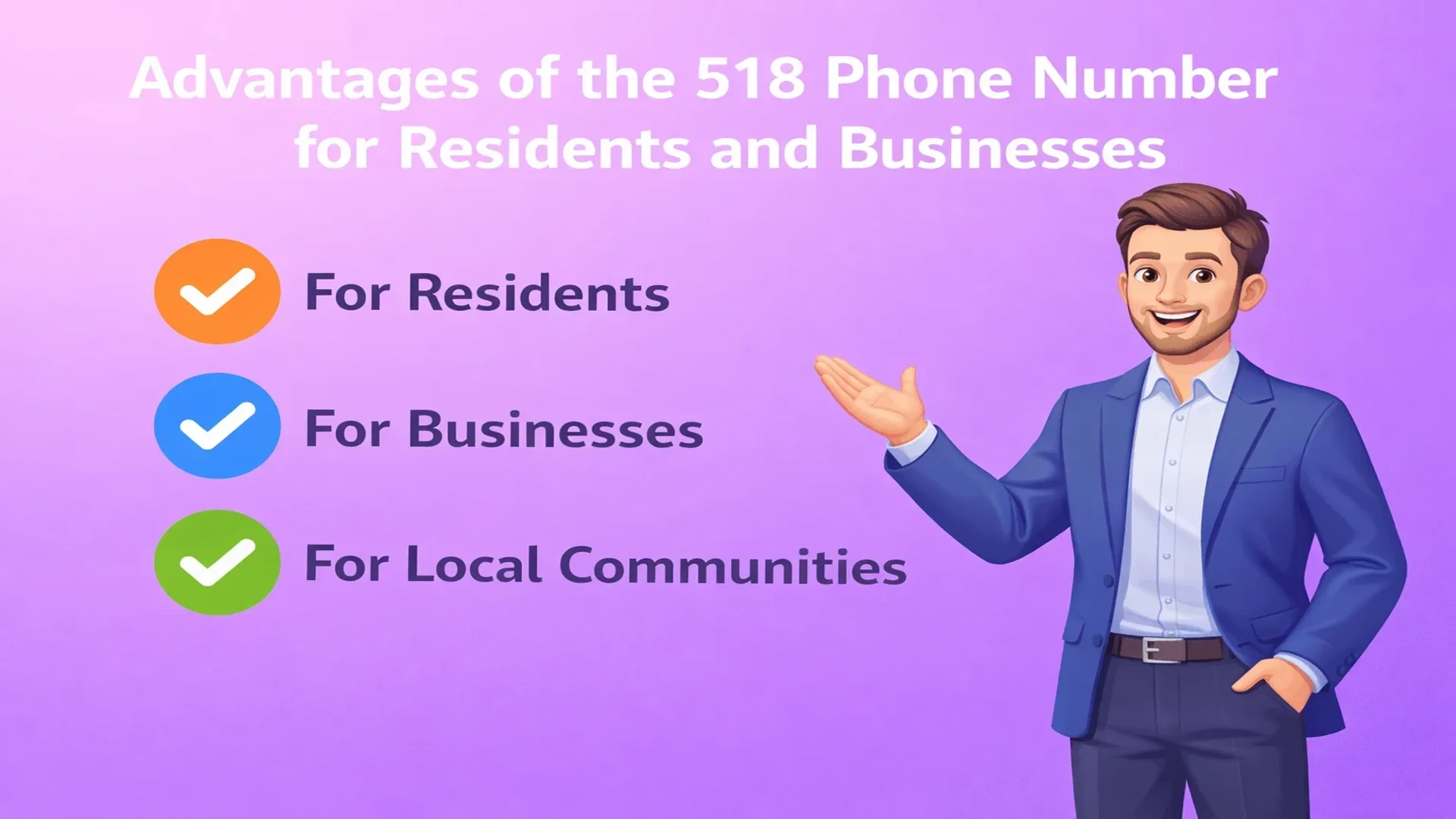 Avantages du numéro de téléphone 518 pour les résidents et les entreprises