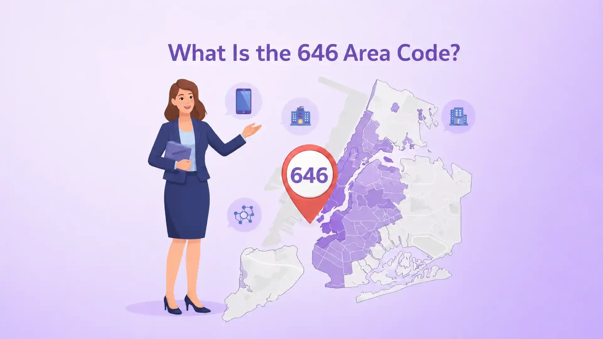 646 एरिया कोड क्या है?
