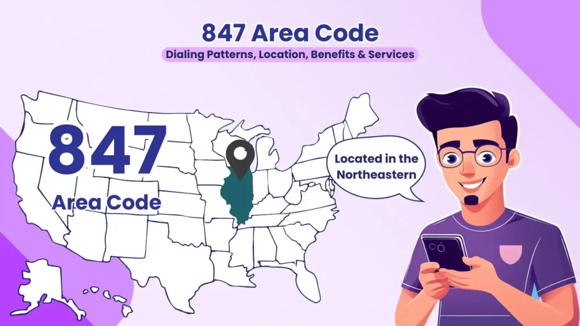847 Kode Area: Panggilan dan Cakupan Illinois Timur Laut
