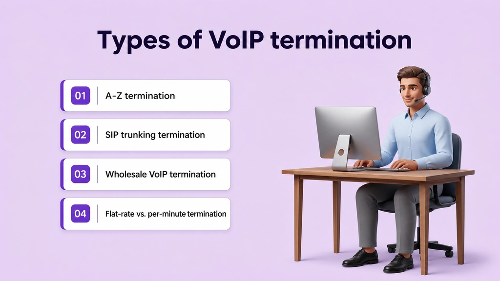 ประเภทของการยกเลิก VoIP