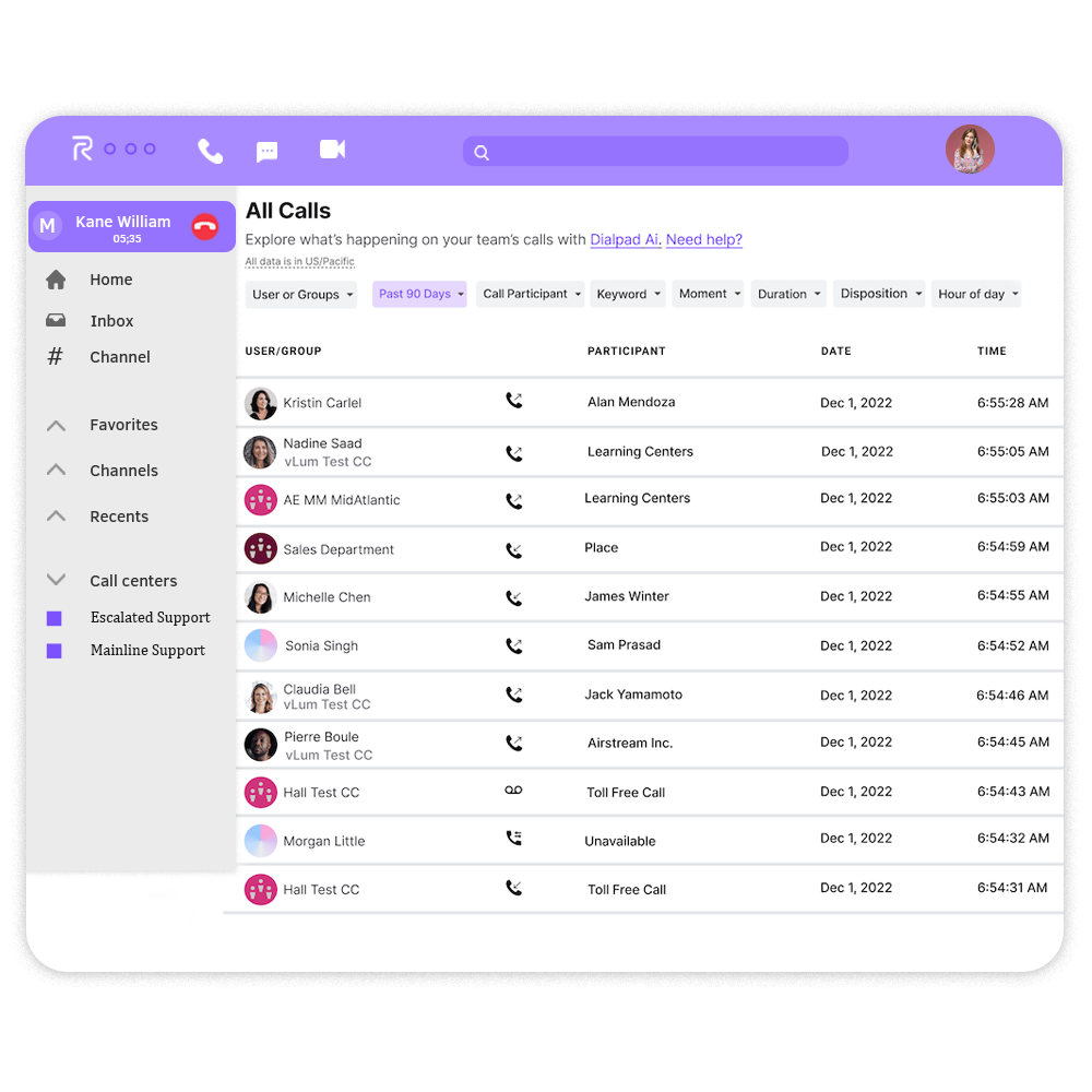 Live-call-monitoring