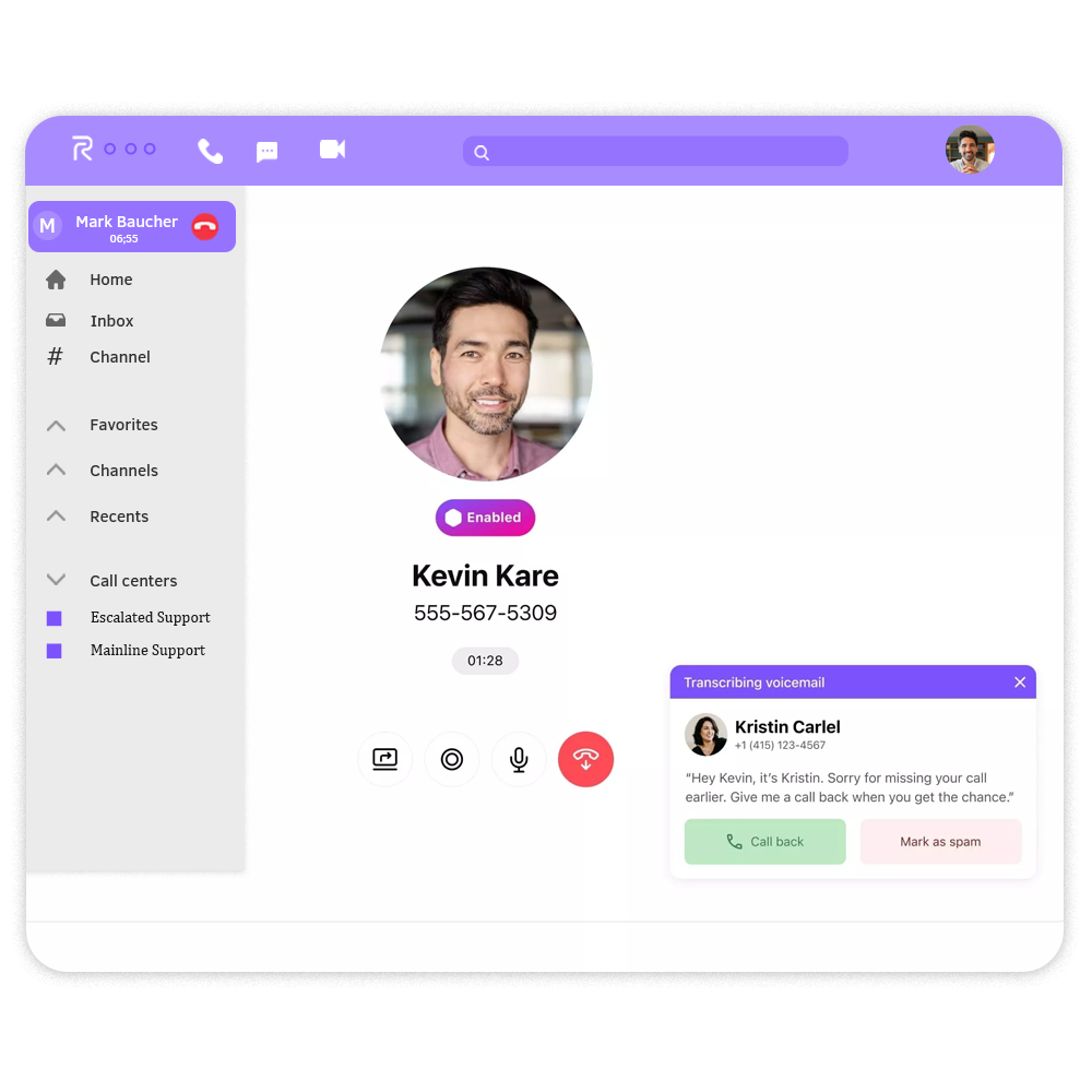 What is the parking of a call