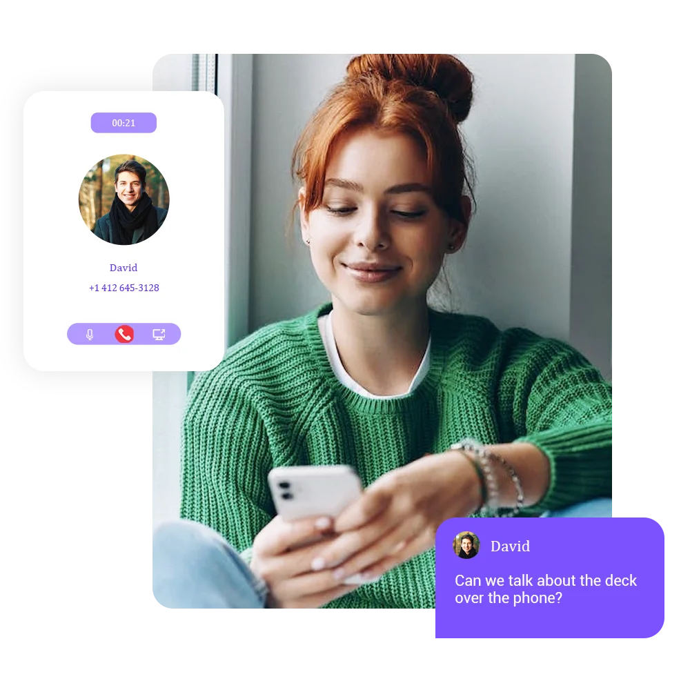 chatbot and Call forwarding and business phone app