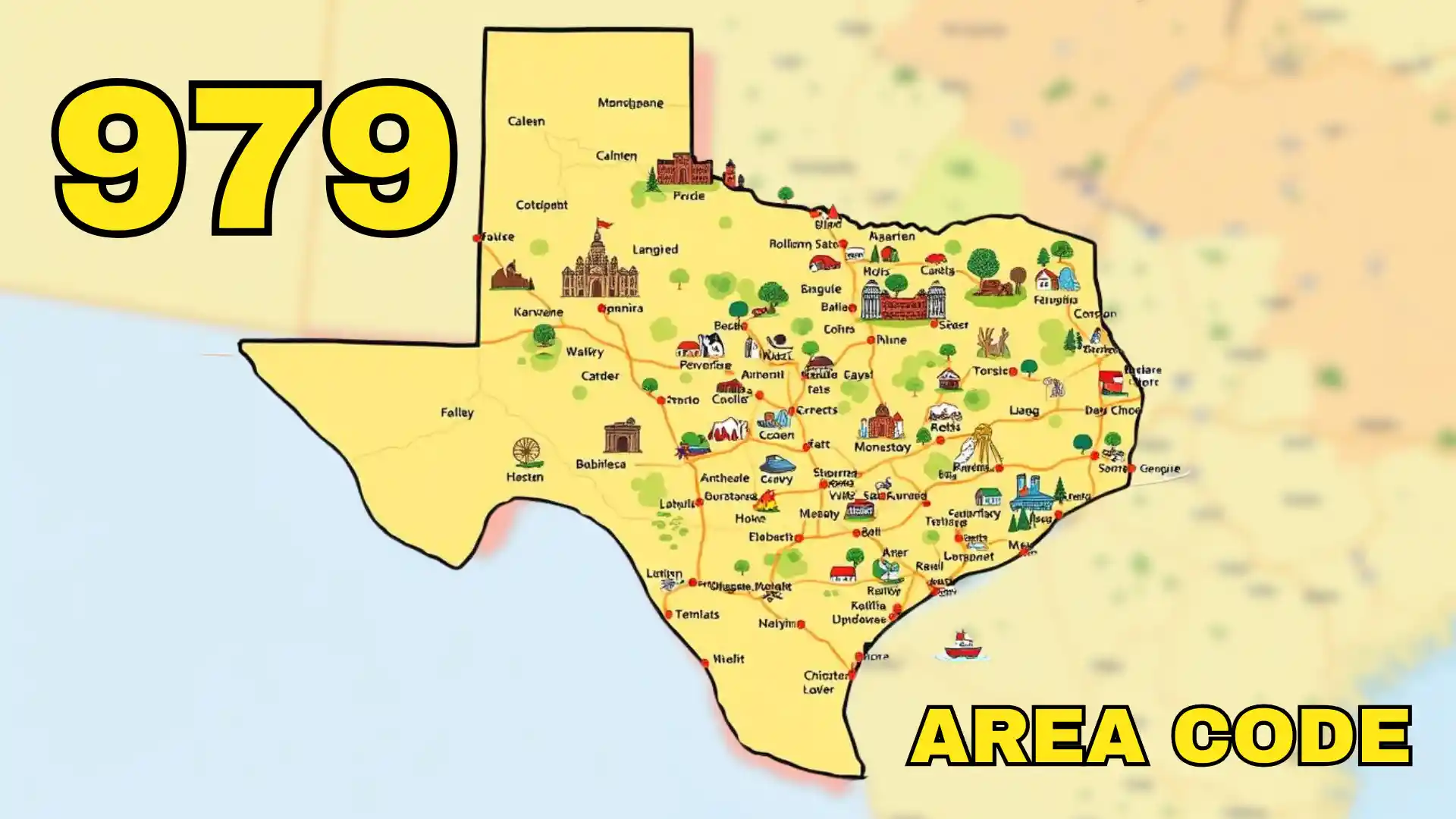 Geographic Coverage of the 979 Area Code_ Locations Served