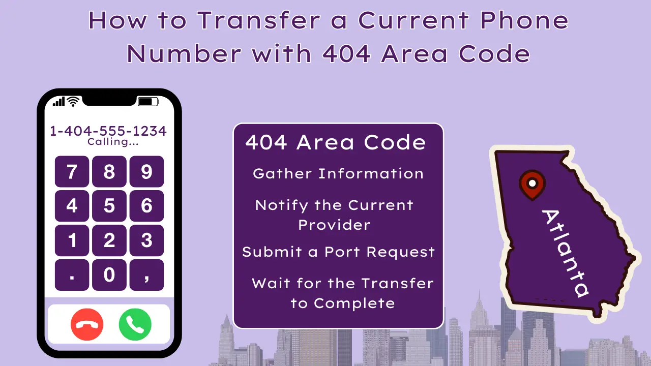 How to Transfer a Current Phone Number with 404 Area Code