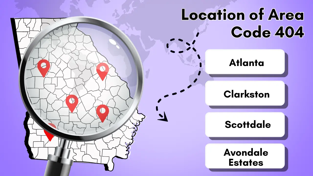 Location of Area Code 404