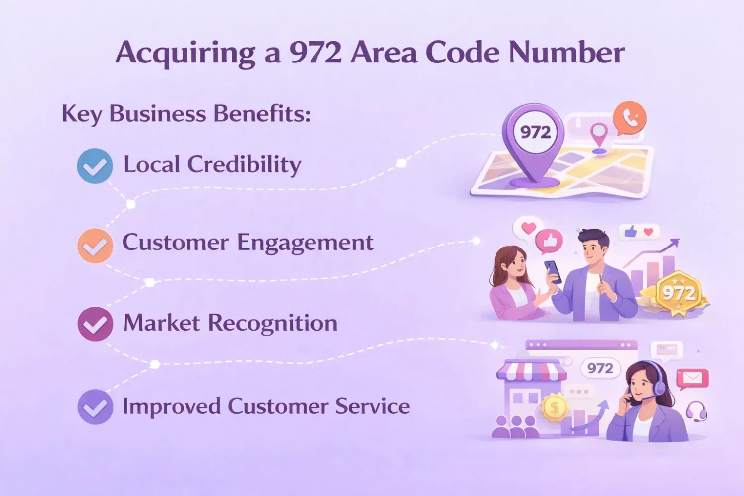 How to Acquire a 972 Area Code Number