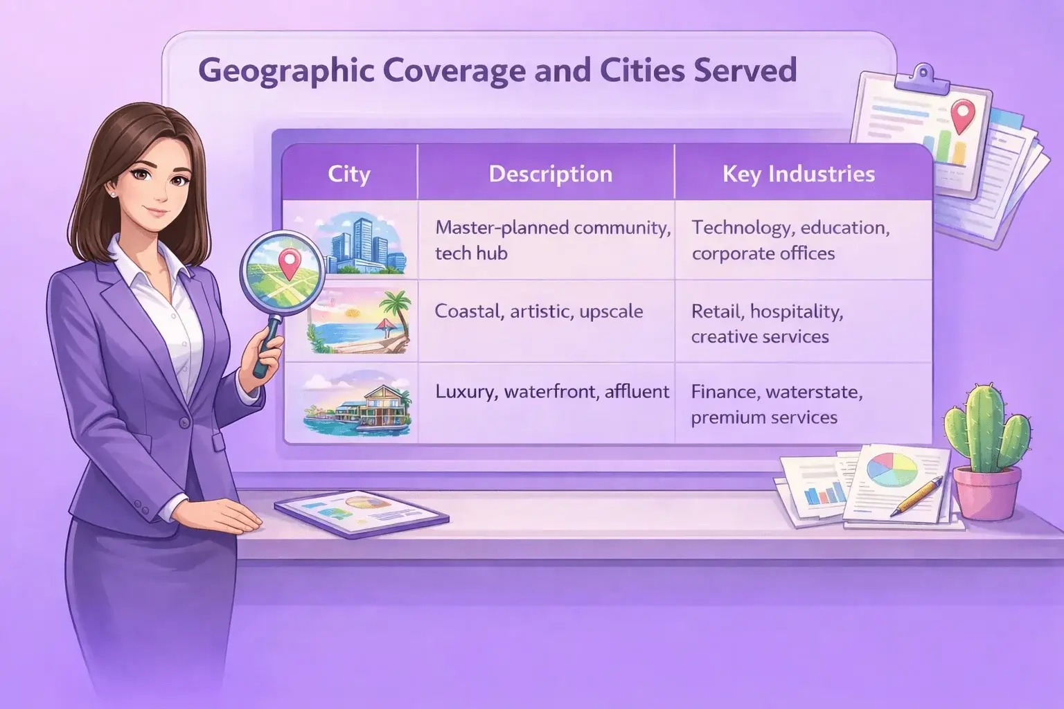 Geographic Coverage and Cities Served