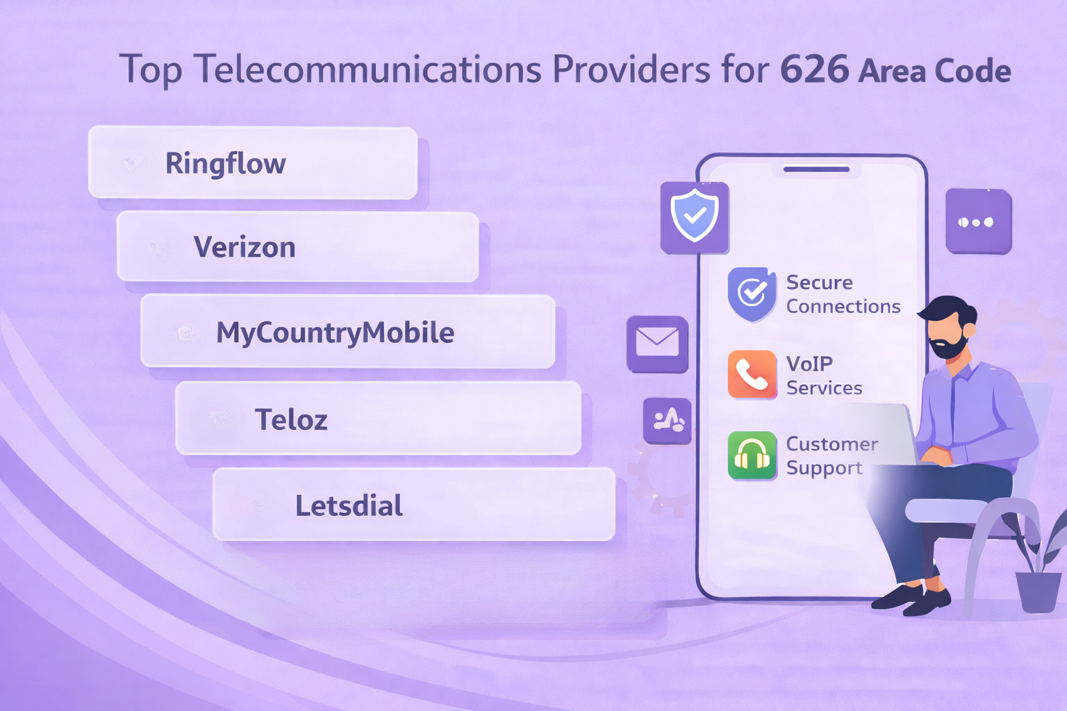 Top Communications Providers for 626 Number