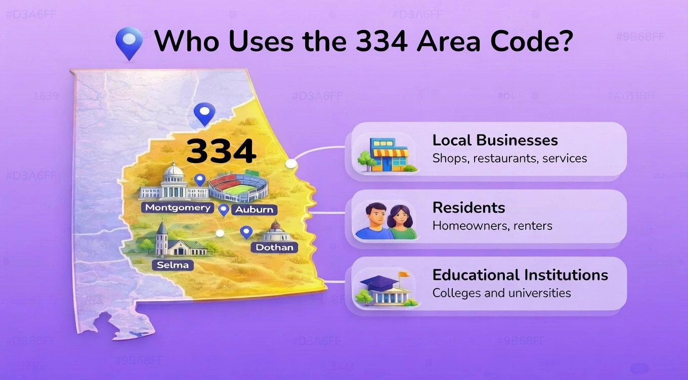 Who Use 334 area code
