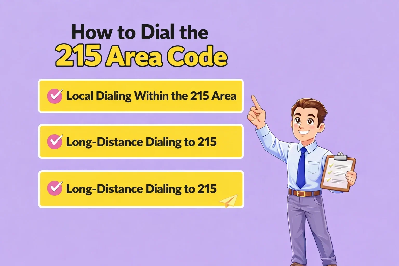 How to dial the 215 Area Code