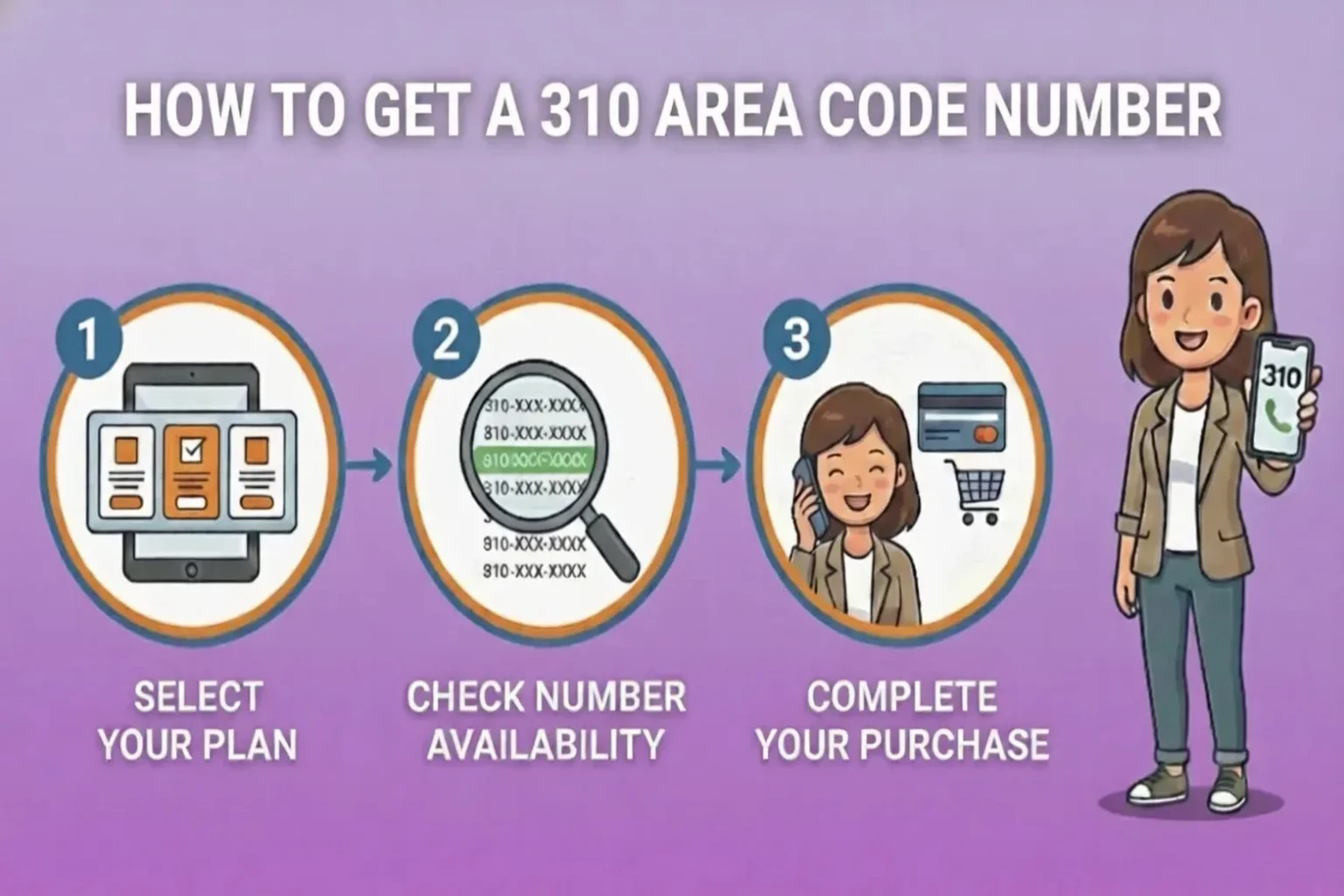How to get a 310 area code number