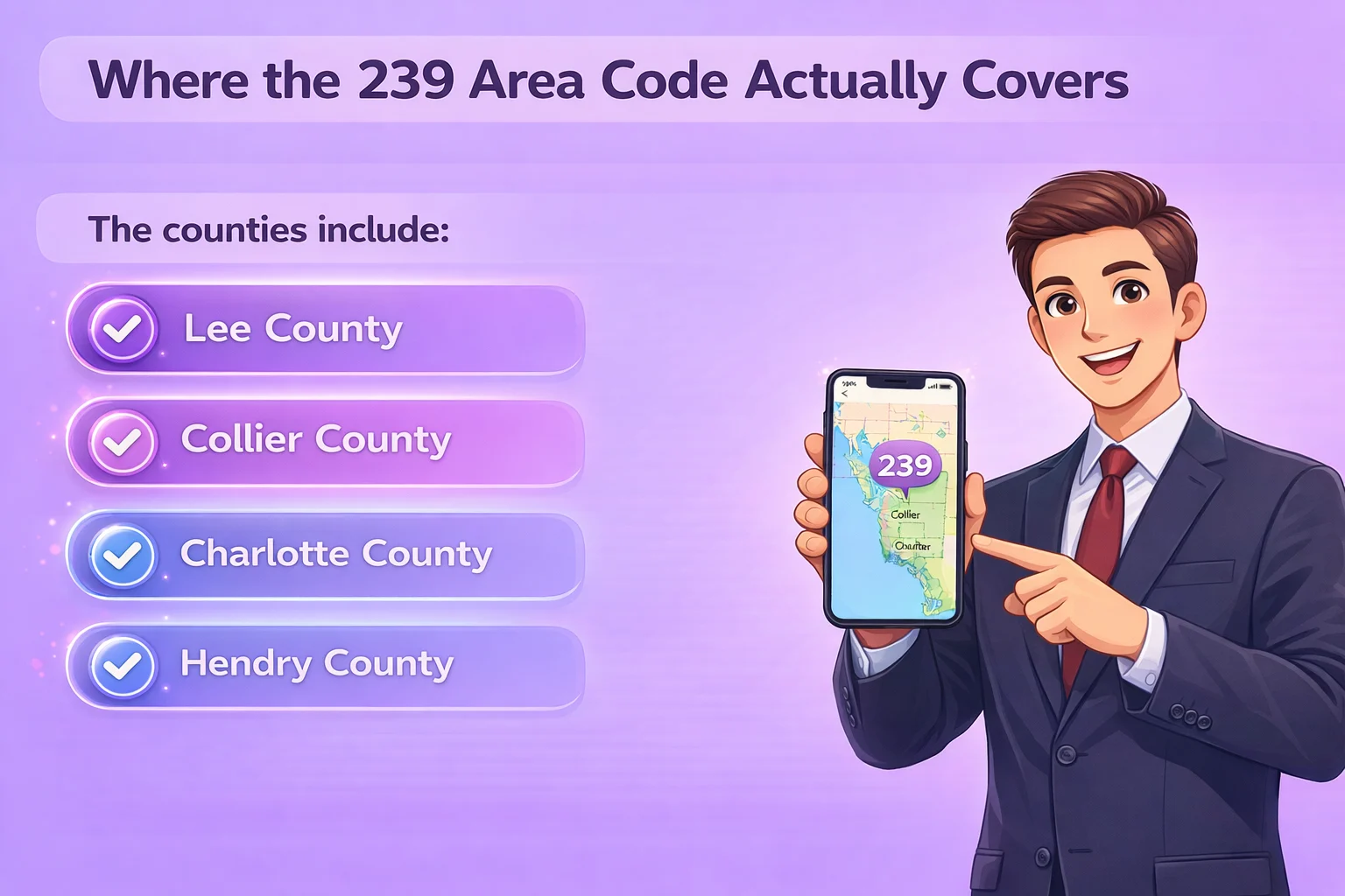 Geographic Coverage of the 239 Area Code